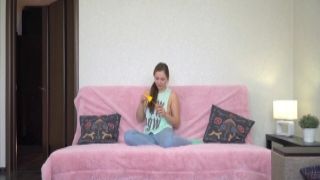 WeAreHairy - Angelika Dele - Pink Chair Blue Shirt