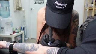 GhomeStory - Risky! Fucked in the Tattoo studio of a Se